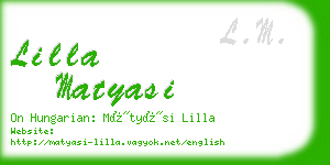 lilla matyasi business card